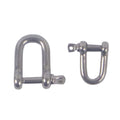 Swimerz Stainless Steel D Shackles, Size 1, 10 pack-0