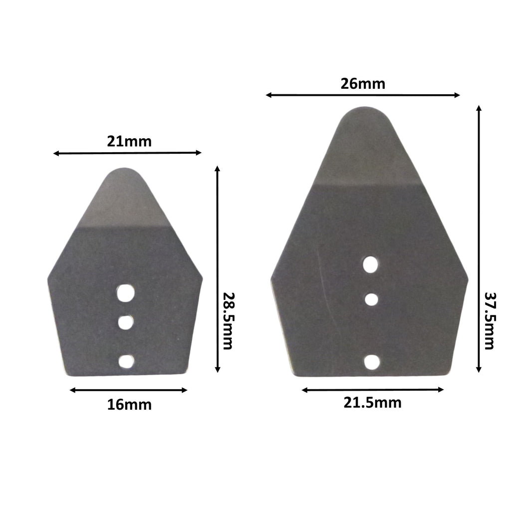 Artizan Shakee Blade, 37.5L x 26mmW, Base 21.5mm, Qty 10-1