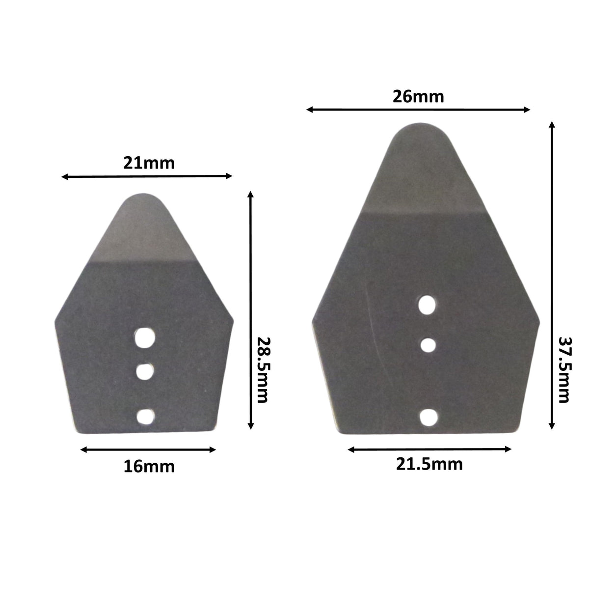 Artizan Shakee Blade, 37.5L x 26mmW, Base 21.5mm, Qty 10-1