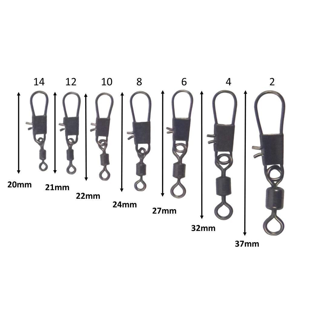 Swimerz Rolling Swivel w Interlock Snap, Size 2, 35 pack-1
