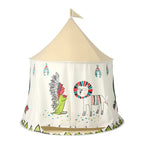 Keezi Kids Play Tent Playhouse Castle with Window Flag Carry Bag 115cmx115cm