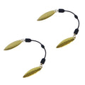 Swimerz Duo Tail Spinner, Hammered Brass, 5 Pack-0