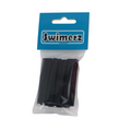 Swimerz Assist Hook Sleeves, Black, 50mmL X 6mmD, Qty 15-0