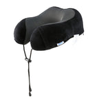Laser Black Memory Foam Neck Pillow - Easy Snap