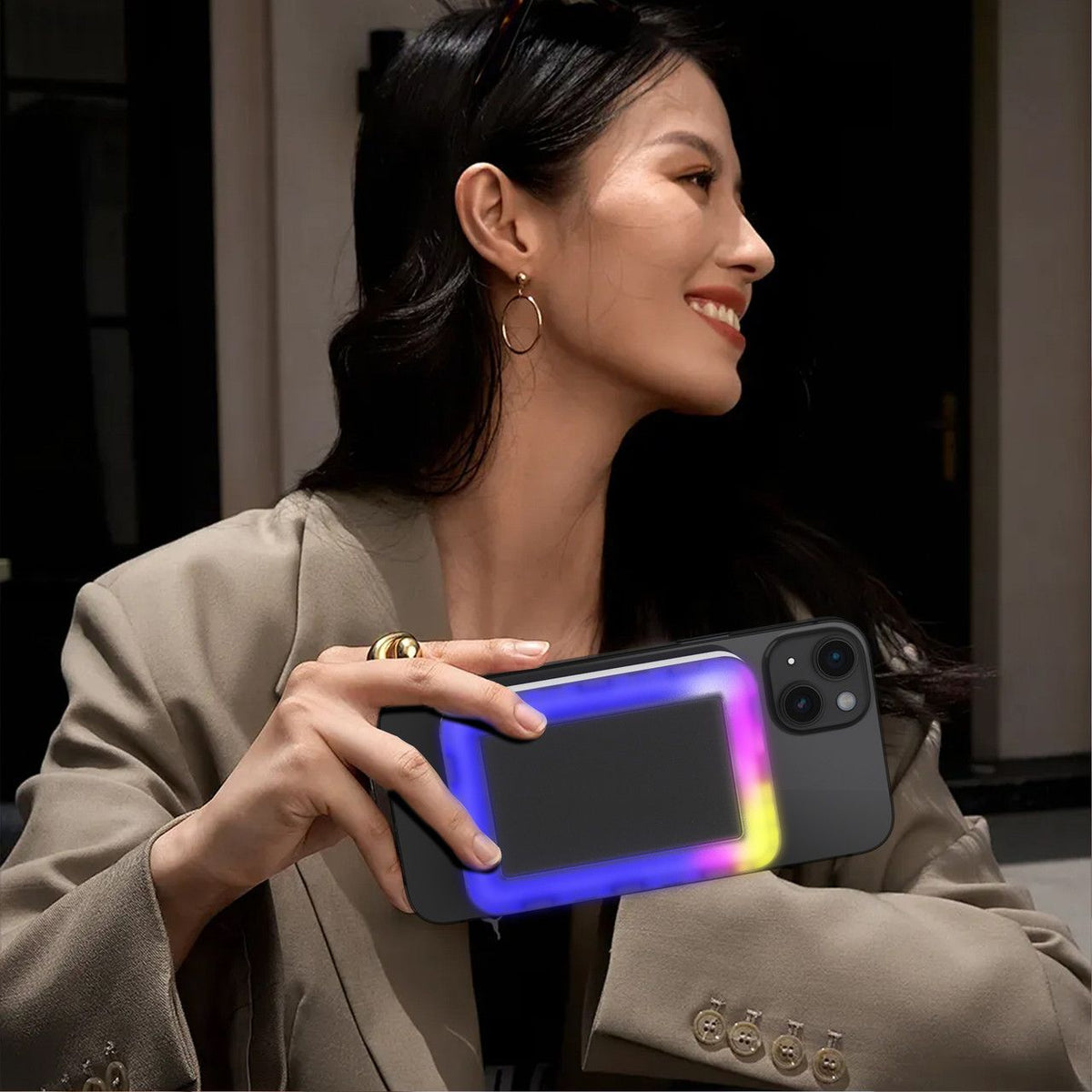 Laser ChargeCore 5000mAh Selfie Powerbank - White