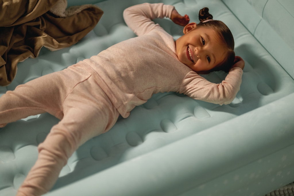 Intex Kidz Inflatable Travel Bed set with Hand Pump - Stars. Great for Travel 66810