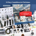 Survival Advent Calendar 2026 Men - 24 Days Xmas Countdown GIF for Teen Boy Camping Hiking Fishing Hunting Emergency Outdoor Tactical Gear Tools - Christmas Holiday Surprise Dad Adult Adventure Prepper