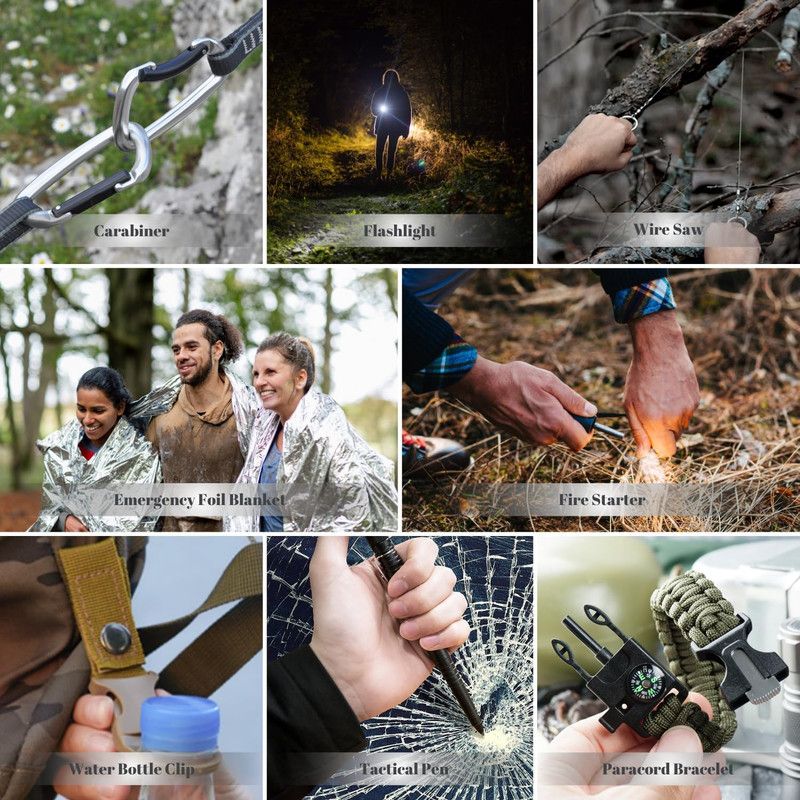 Survival Advent Calendar 2026 Men - 24 Days Xmas Countdown GIF for Teen Boy Camping Hiking Fishing Hunting Emergency Outdoor Tactical Gear Tools - Christmas Holiday Surprise Dad Adult Adventure Prepper