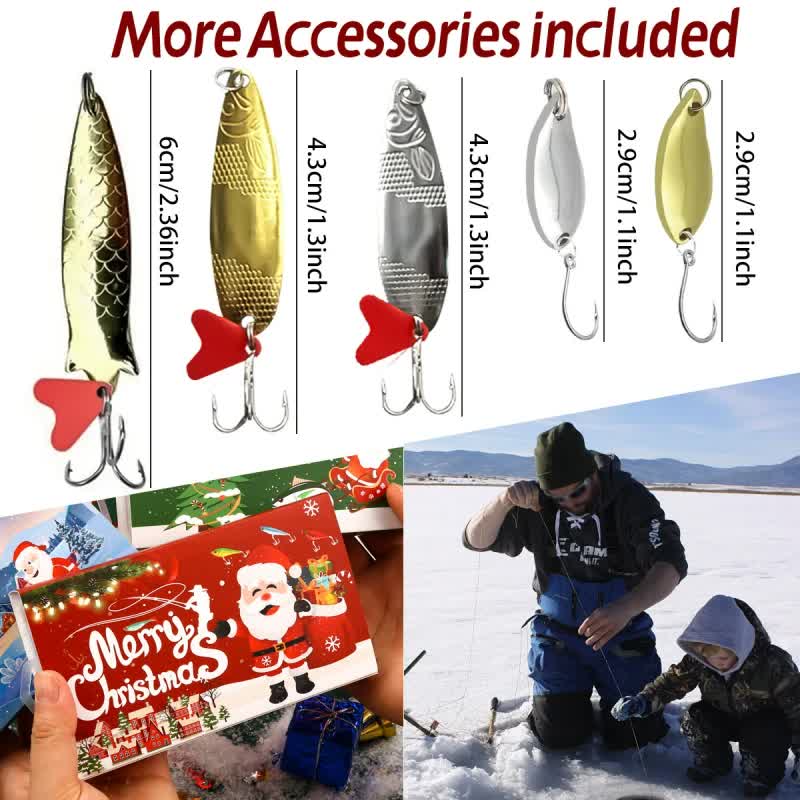 Fishing Lures Tackle Set for Fisher Men, Father, Granpa, Boys - 2026 Christmas Surprise Gift 78pcs