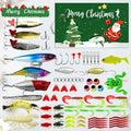 Fishing Lures Tackle Set for Fisher Men, Father, Granpa, Boys - 2026 Christmas Surprise Gift 78pcs