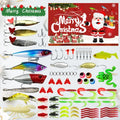 Fishing Lures Tackle Set for Fisher Men, Father, Granpa, Boys - 2026 Christmas Surprise Gift 78pcs