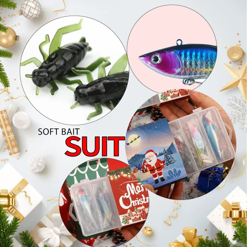 Fishing Lures Tackle Set for Fisher Men, Father, Granpa, Boys - 2026 Christmas Surprise Gift 78pcs