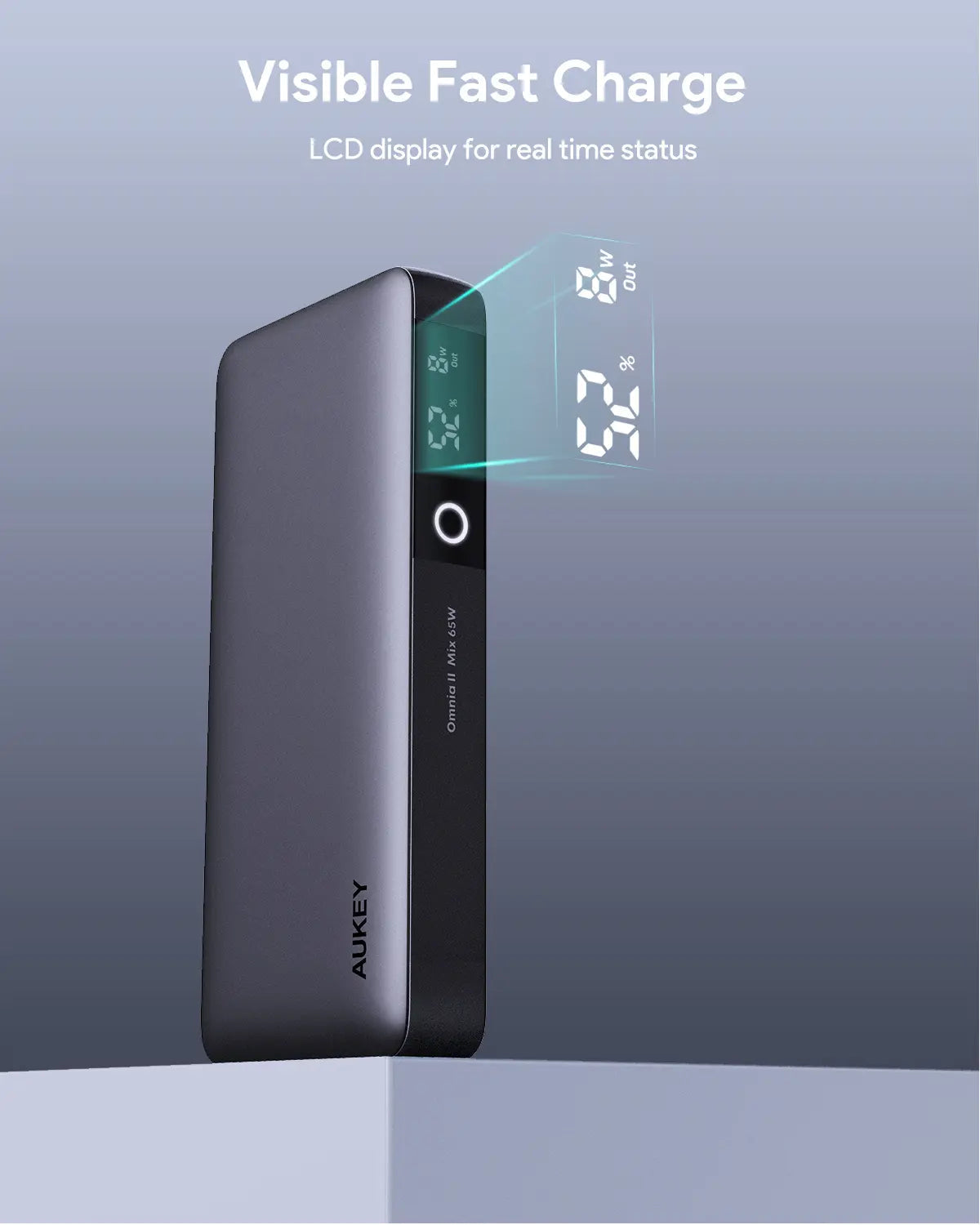 AUKEY Sprint X 20000mAh 65W USB-C Laptop Power Bank with PD & PPS – PB-Y43