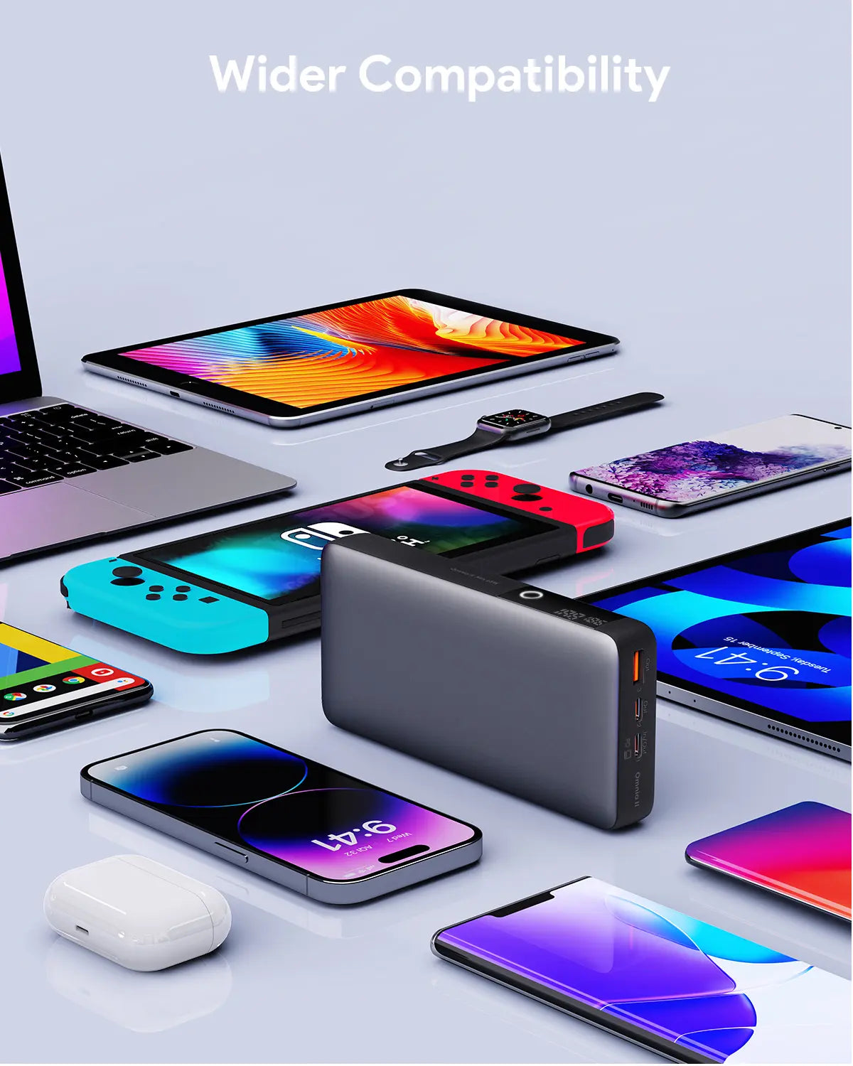 AUKEY Sprint X 20000mAh 65W USB-C Laptop Power Bank with PD & PPS – PB-Y43