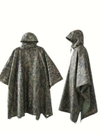 Camouflage 迷彩 Camouflage rain poncho, waterproof poncho Australia, outdoor rain gear, camping poncho, hiking poncho, bushwalking poncho, hunting poncho, emergency poncho