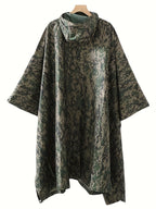 Camouflage 迷彩 Camouflage rain poncho, waterproof poncho Australia, outdoor rain gear, camping poncho, hiking poncho, bushwalking poncho, hunting poncho, emergency poncho