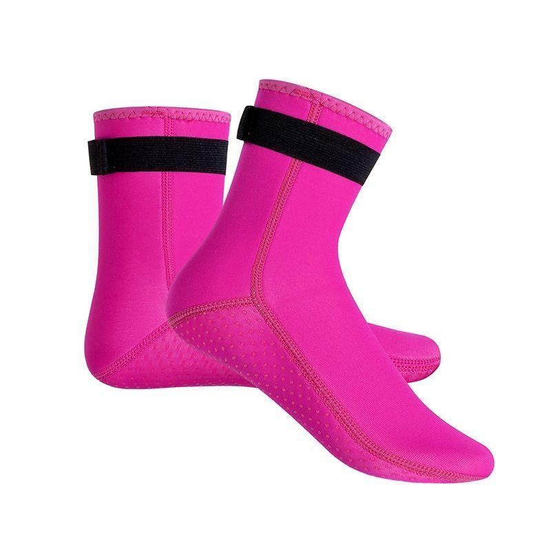 unisex diving socks, 3MM neoprene socks, mid-calf diving socks, hook-and-loop diving socks, water sports socks, diving snorkeling socks, beach volleyball socks, Australia diving gear, neoprene socks for men and women - Green - Size L