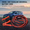 battery jumper cables, 3000A jumper cables, heavy duty jumper cables, car battery starter cables, vehicle jump start kit, surge protected jumper cables, digital voltage display cables, 4WD recovery tools, emergency road kit Australia - Red - Size 5m