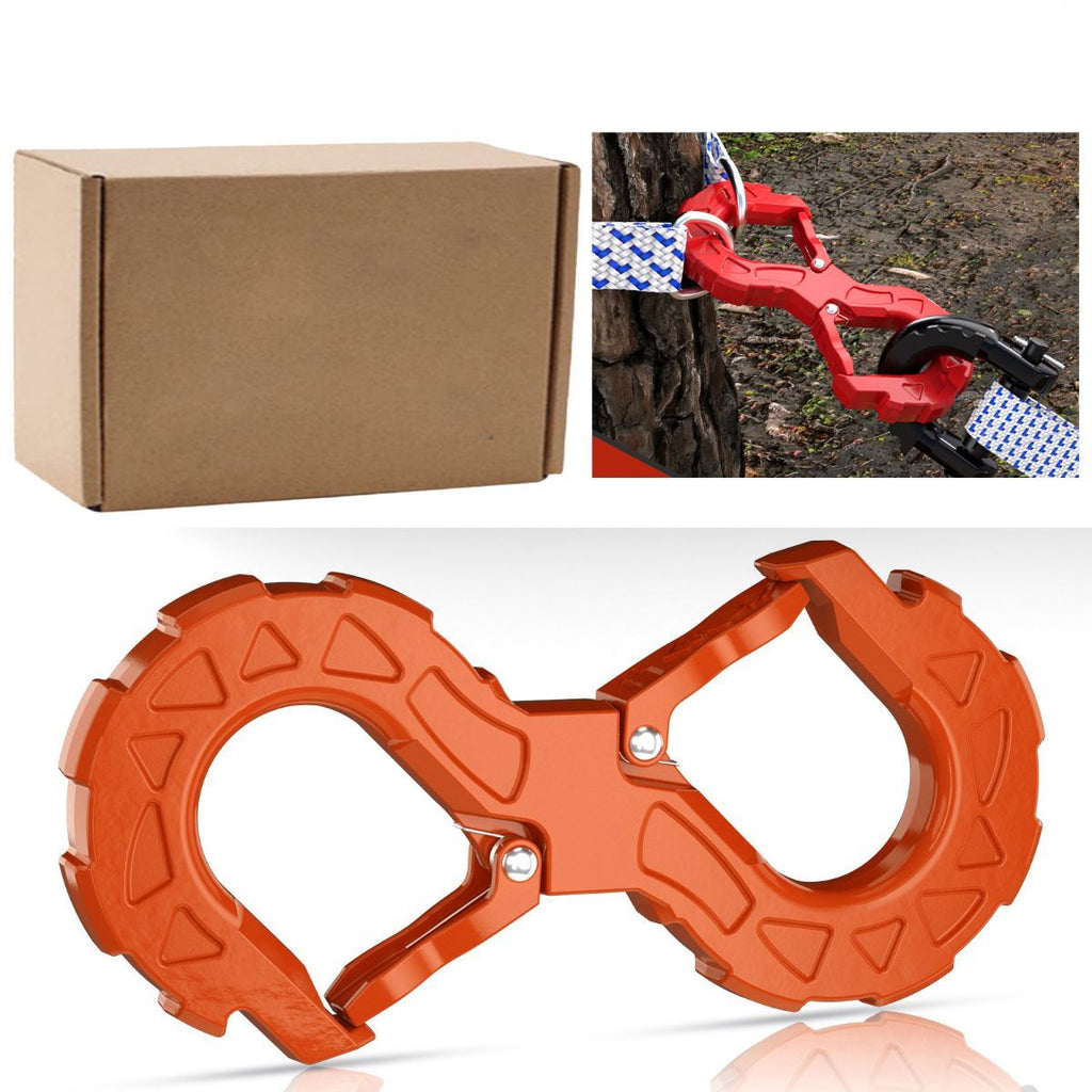 red heavy-duty S-shaped trailer tow hook, G80 steel, 14968.55 kg load capacity, off-road rescue, truck towing, SUV tow hook, vehicle recovery, self-locking tongue - Black - Size S