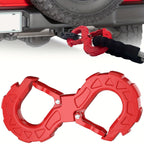 red heavy-duty S-shaped trailer tow hook, G80 steel, 14968.55 kg load capacity, off-road rescue, truck towing, SUV tow hook, vehicle recovery, self-locking tongue - Green - Size S