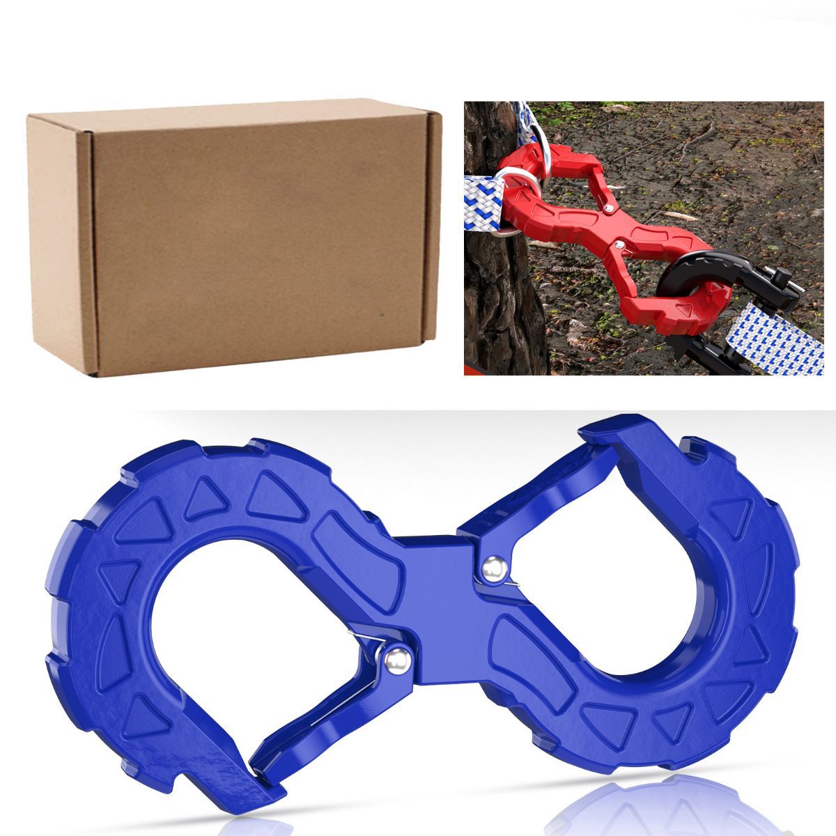 red heavy-duty S-shaped trailer tow hook, G80 steel, 14968.55 kg load capacity, off-road rescue, truck towing, SUV tow hook, vehicle recovery, self-locking tongue - Green - Size S