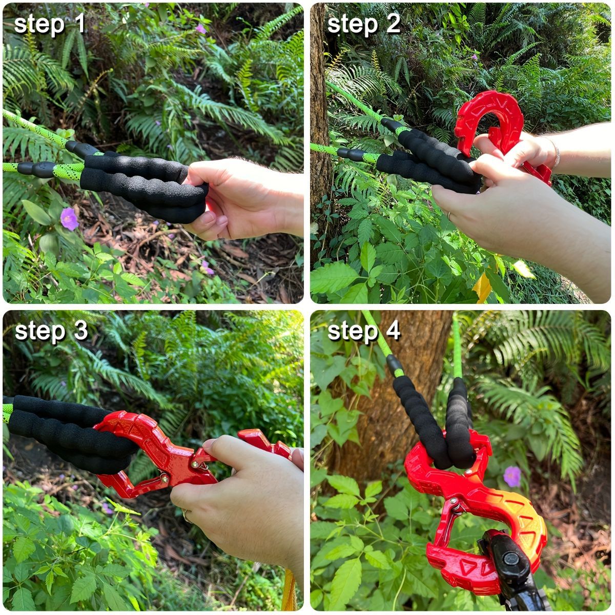 red heavy-duty S-shaped trailer tow hook, G80 steel, 14968.55 kg load capacity, off-road rescue, truck towing, SUV tow hook, vehicle recovery, self-locking tongue - Orange - Size S
