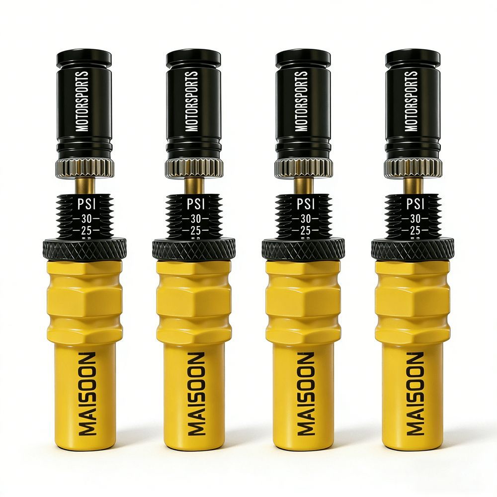 4X4 Tyre Deflator Automatic Valve Stems Adjustable Tyre Pressure Off-Road Tyre - Yellow - Size 2 sets-8pcs