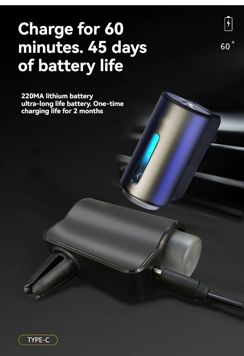 Car Aroma Diffuser Adjustable Settings Essential Oil Diffuser For Car Car - Black - Size Mixed fragrance