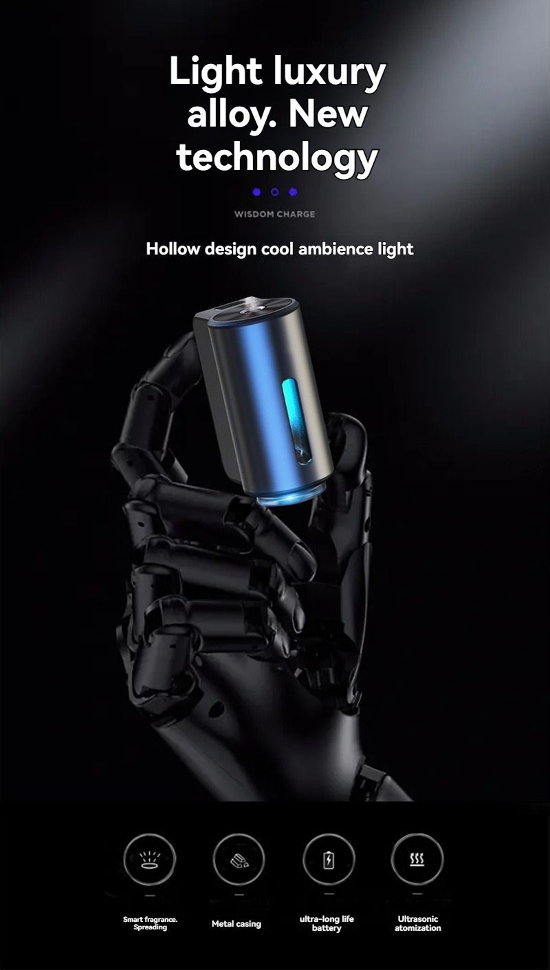 Car Aroma Diffuser Adjustable Settings Essential Oil Diffuser For Car Car - Gold - Size Hilton