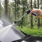 Portable High-Pressure Car Wash Water Gun 3/4-Inch Adapter 1/2-Inch Adapter - Black - Size 01