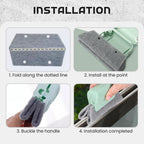 Magic Window Track Cleaner, 2026 Upgraded Handheld Cleaning Brush Set for Window Sliding Slots, Tile Grout Lines, Shutter Slats, Car AC Vents, and Narrow Clearances (Green 3-Piece Set)