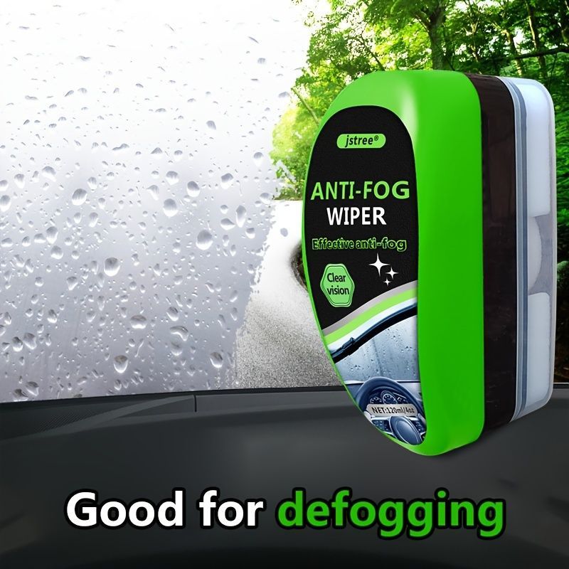 Car Anti Fog Wiper 2 Pack Anti Fog Agent Oil Film Remover Car Window Cleaner - Green - Size 01