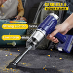 New upgraded wireless handheld car vacuum cleaner, rechargeable, 10000 Pa super strong suction power, two 2000mAh long-lasting batteries, washable dual filter, low noise, suitable for cars and homes, portable and durable car vacuum cleaner Car vacuum clea