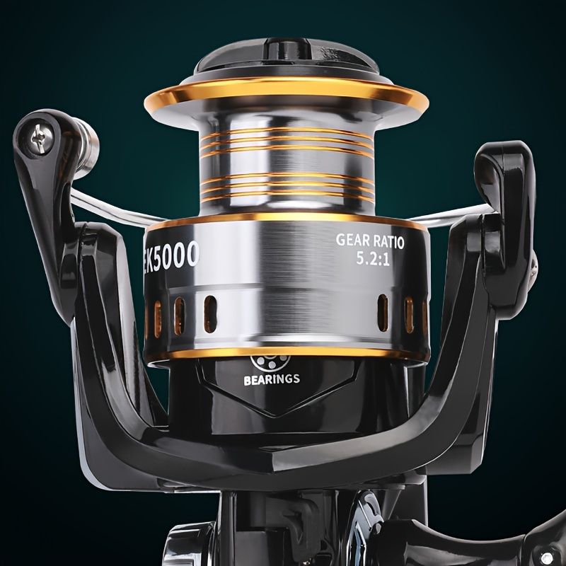 BILLINGS EK 3000 series, 5.2:1 gear ratio, maximum drag force 26LB, aluminum alloy metal line cup, spool reel, suitable for freshwater and seawater