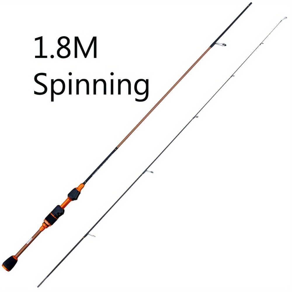 Ultra-light carbon micro-mouthe lures UL 1.8m ultra-soft solid straight handle slightly far-casting whitefish fishing rod