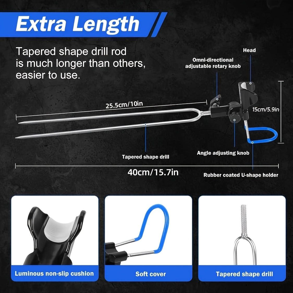 1-piece set upgraded shore fishing fishing rod stand, fishing farm fishing rod stand, ground fishing rod stand, beach raised fishing rod stand, anti-slip design, protect your fishing rod