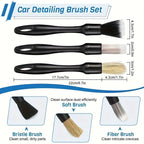 Car Detailing Brush Set Car Cleaning Kit Auto Detailing Supplies Car Interior - Black - Size 32 pieces