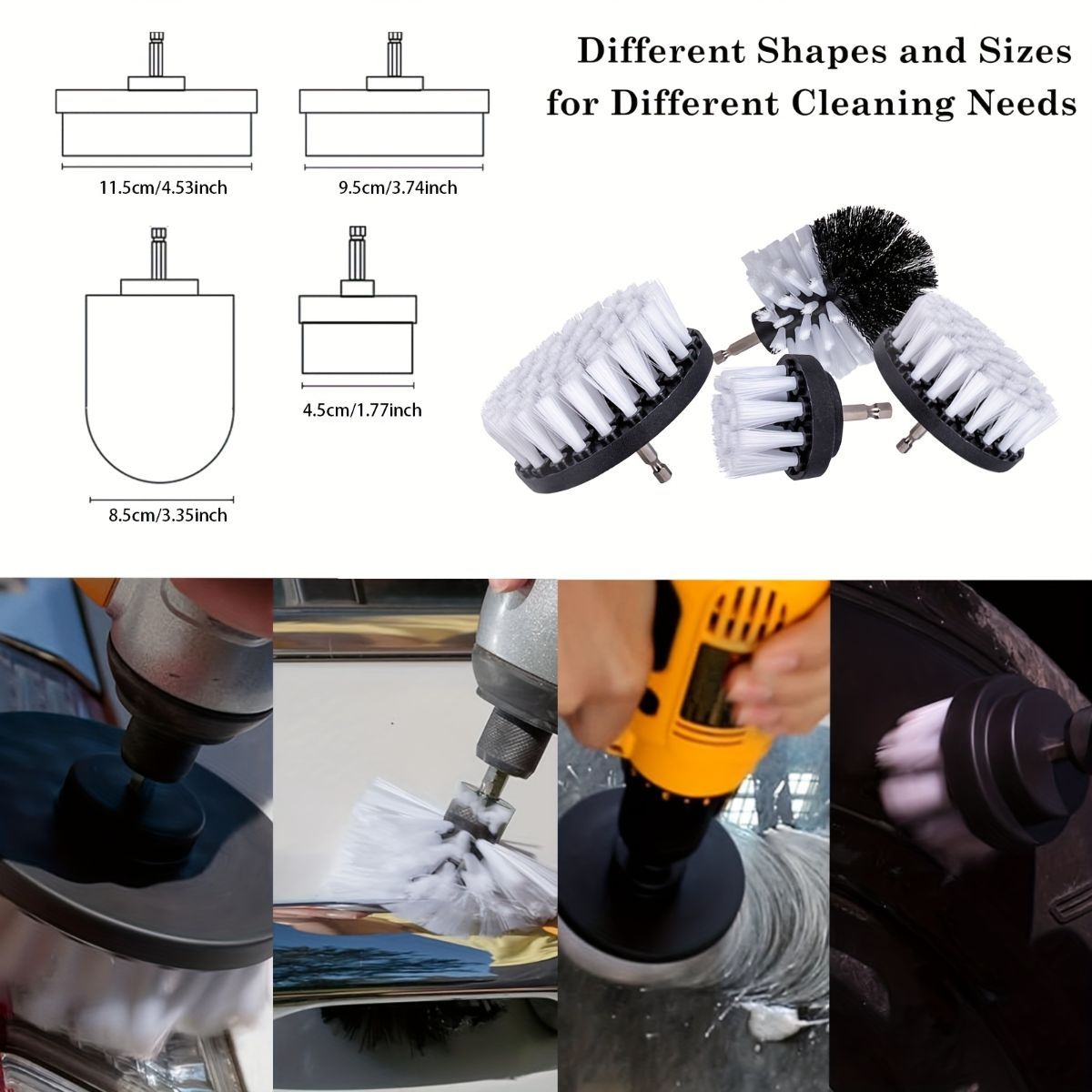 Car Detailing Brush Set Car Cleaning Kit Auto Detailing Supplies Car Interior - Black - Size 32 pieces
