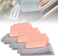 Magic Window Track Cleaner, 2026 Upgraded Handheld Cleaning Brush Set for Window Sliding Slots, Tile Grout Lines, Shutter Slats, Car AC Vents, and Narrow Gaps (Pink 3-Piece Set)