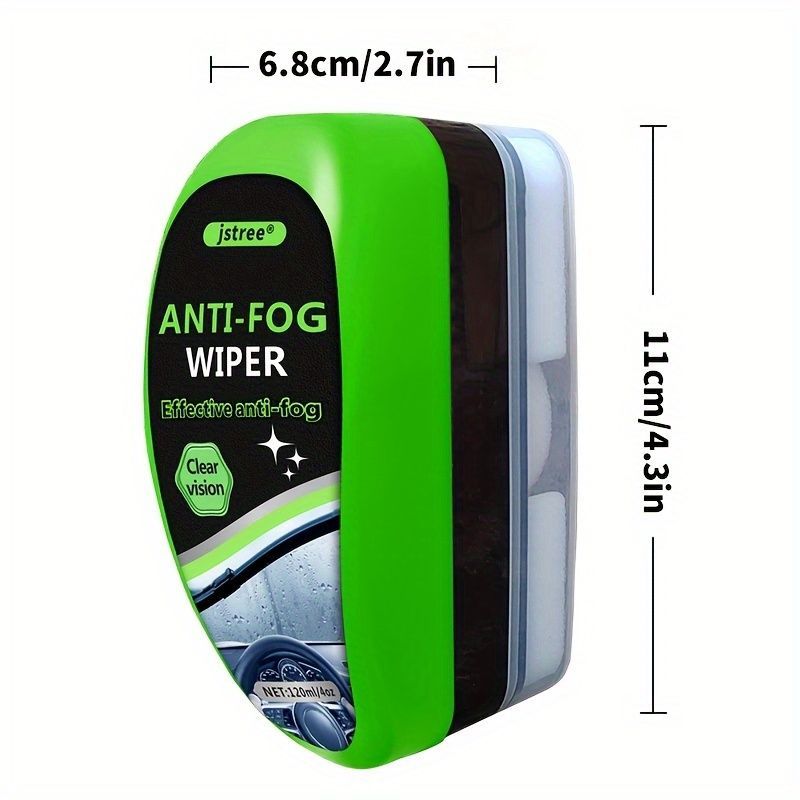 Car Anti Fog Wiper 2 Pack Anti Fog Agent Oil Film Remover Car Window Cleaner - Green - Size 01