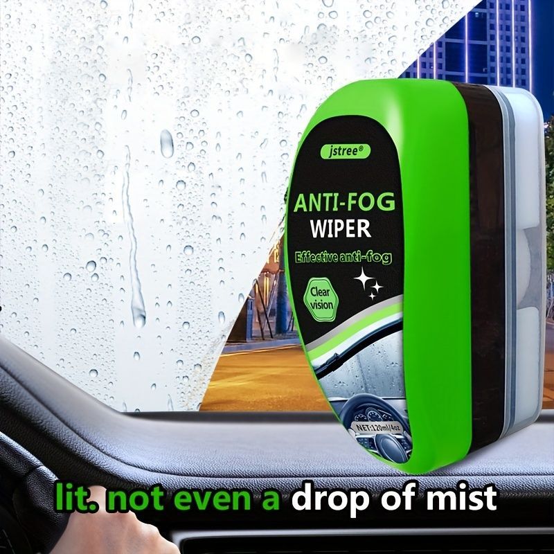 Car Anti Fog Wiper 2 Pack Anti Fog Agent Oil Film Remover Car Window Cleaner - Green - Size 01