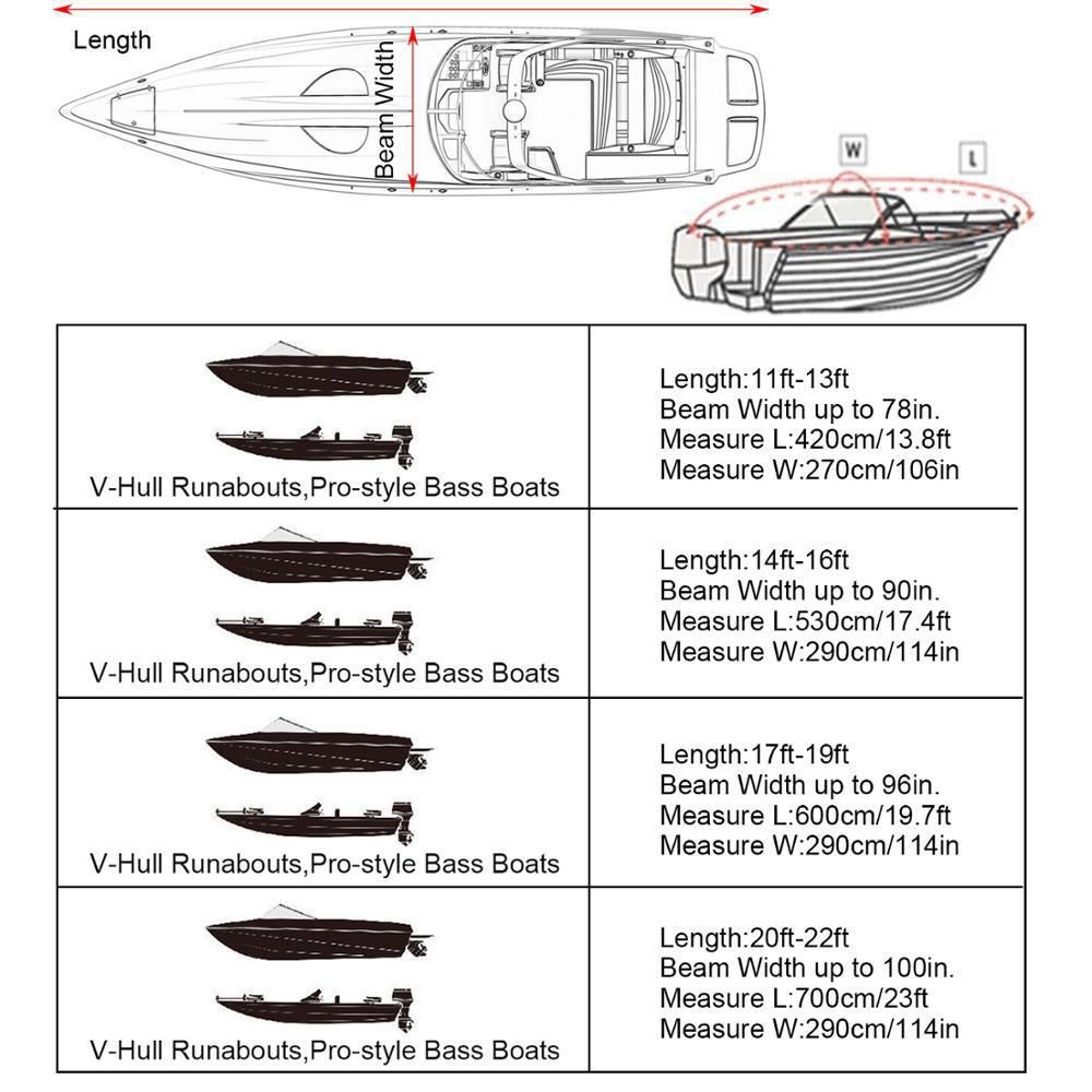 Outdoor V-shaped yacht with dust cover, sunscreen and rainproof boat cover, Teflon boat body protection cover