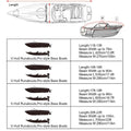 Outdoor V-shaped yacht with dust cover, sunscreen and rainproof boat cover, Teflon boat body protection cover