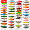 59 - piece Fishing Lure Set - High - Quality, Trending & Hot - Selling! Free Shipping