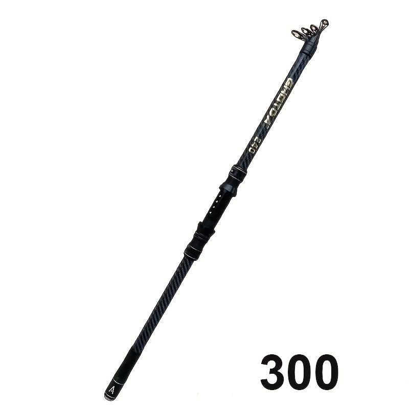 Ultra-hard carbon fiber fishing rod 3m, with anti-slip handle and metal ground inserts - suitable for sea rock fishing, surfing casting and long-range casting