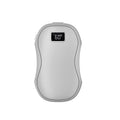 Hand Warmers Rechargeable 2 Pack,Portable Digital Display Pocket Electric hot Hands,Magnetic Battery Powered Heater. Outdoor, Golf, Hunting, Camping Accessories, Gifts - White - Size Fits Adult Hands
