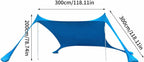 210*200*150CM 2 Poles Beach Tent Shade Canopy with UPF50+ Protection Sun Shelter Portable Camping Tents with Sandbags Poles and Ground Pegs and Anti-Wind Ropes for Beach Outdoor Camping Backyard Picnics - Red