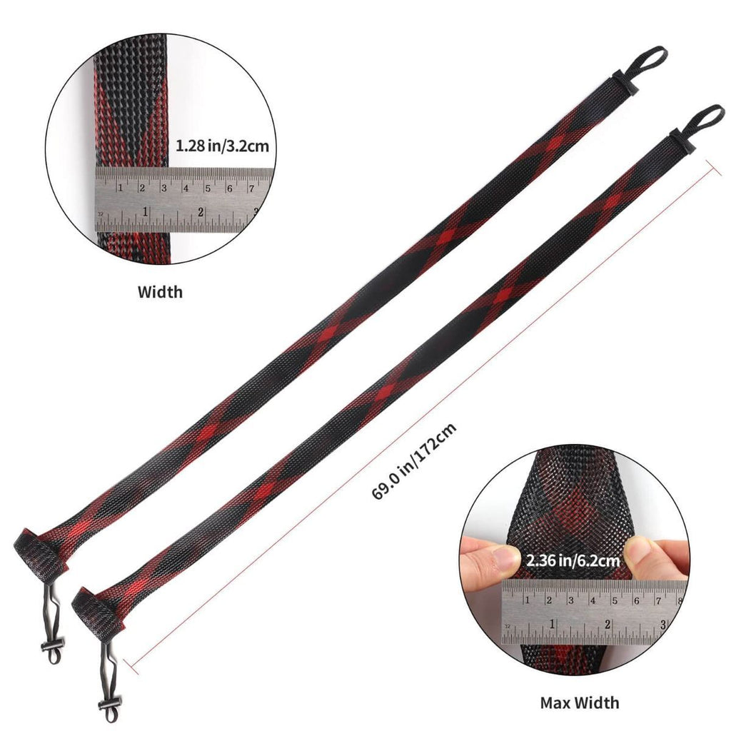 Rod Sock Fishing(10pcs)，Rod Sleeve Rod Covers 67inches/74.8inches Braided Mesh with Lanyard Rod Protector Pole Gloves Fishing Tools. Flat or Pointed End/Spinning for Casting Sea Fishing Rod