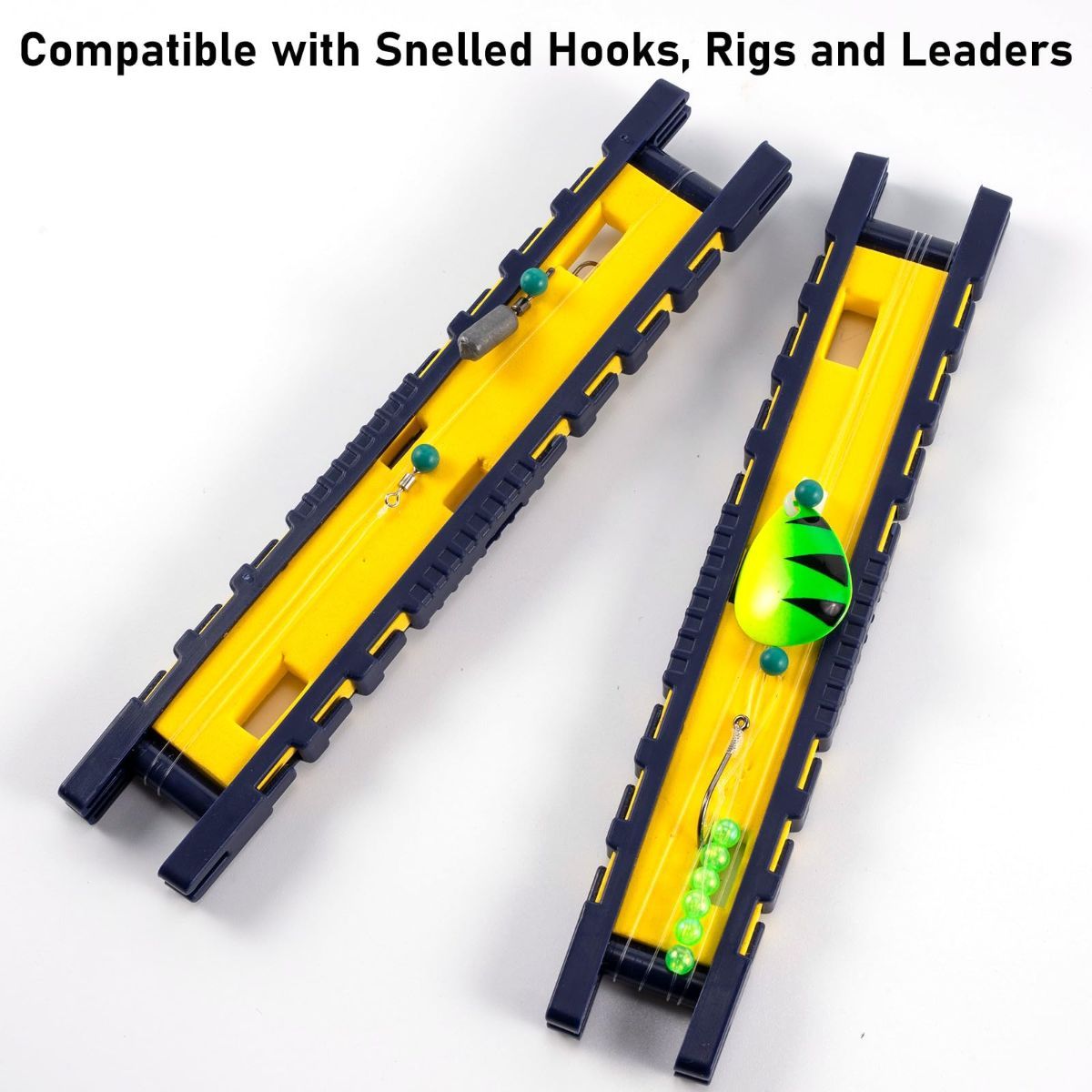 Fishing Snelled Hook Holder for Leader Line Rig Foam Board Snell Organizer with Tackle Box