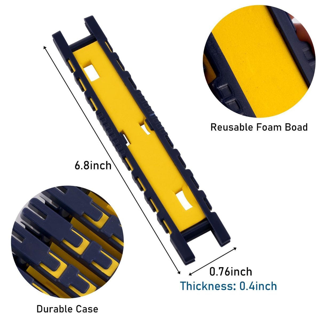 Fishing Snelled Hook Holder for Leader Line Rig Foam Board Snell Organizer with Tackle Box
